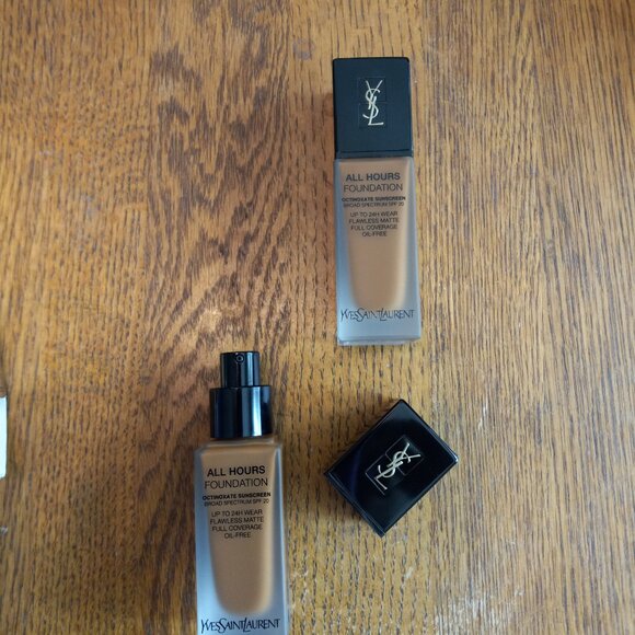 NIB Lot of 2 YSL All Hours Foundation B80 Chocolate .84oz each - Picture 3 of 16